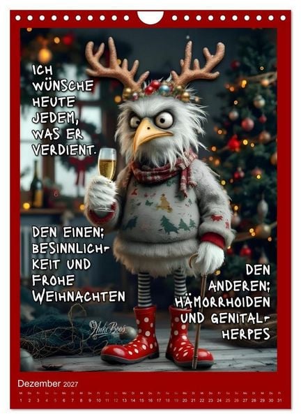 Produktbild: B&ouml;se M&ouml;wen - gestorben wird sp&auml;ter (Wandkalender 2027 DIN A4 hoch), CALVENDO Monatskalender
