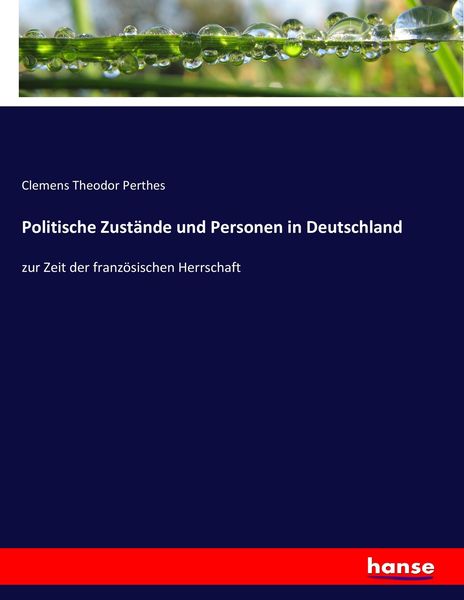 Produktbild: Politische Zust&auml;nde und Personen in Deutschland