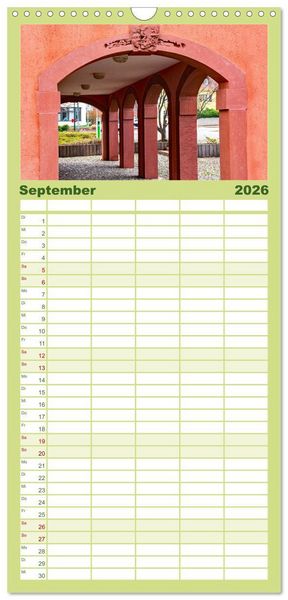 Produktbild: Familienplaner 2026 - Breisach - Stadt am Rhein mit Charme mit 5 Spalten (Wandkalender, 21 x 45 cm) CALVENDO