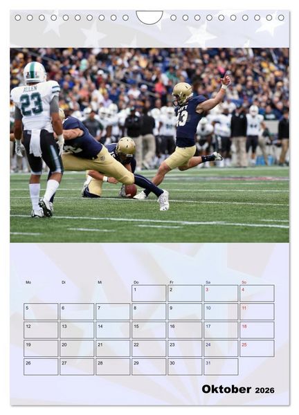 Produktbild: American Football - Kickoff (Wandkalender 2026 DIN A4 hoch), CALVENDO Monatskalender