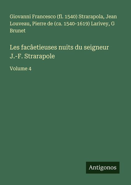 Produktbild: Les fac&acirc;etieuses nuits du seigneur J.-F. Strarapole