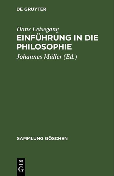 Produktbild: Einf&uuml;hrung in die Philosophie