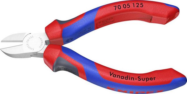 Produktbild: Knipex 70 05 125 Werkstatt Seitenschneider mit Facette 125mm
