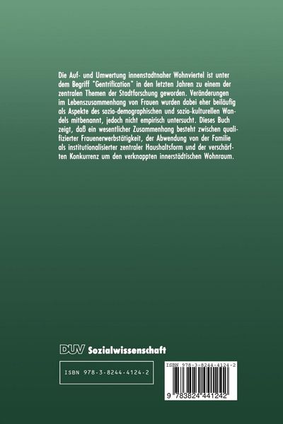 Produktbild: Frauen und Gentrification