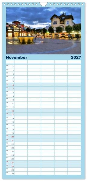 Produktbild: Familienplaner 2027 - Timmendorfer Strand mit 5 Spalten (Wandkalender, 21 x 45 cm) CALVENDO