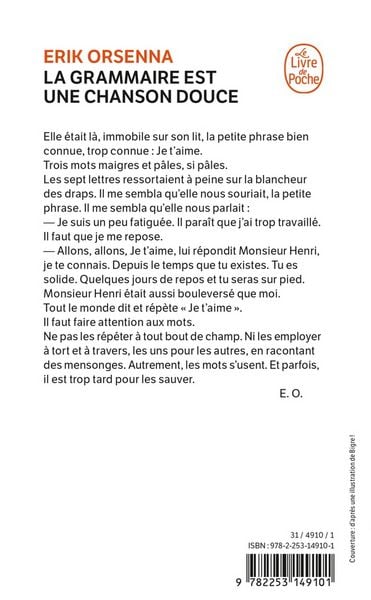 Produktbild: Le grammaire est une chanson douce