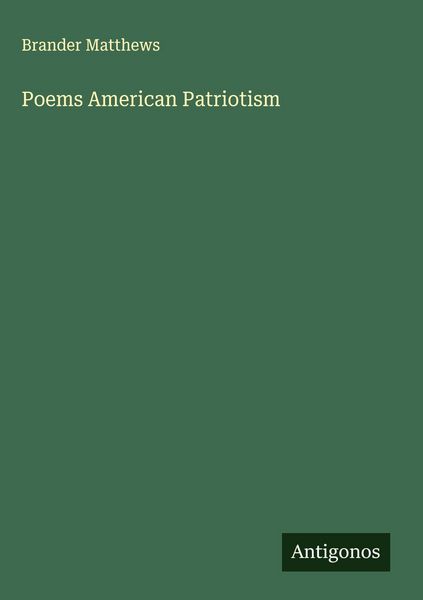 Produktbild: Poems American Patriotism
