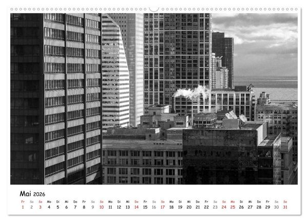 Produktbild: Chicago 2026 (hochwertiger Premium Wandkalender 2026 DIN A2 quer), Kunstdruck in Hochglanz
