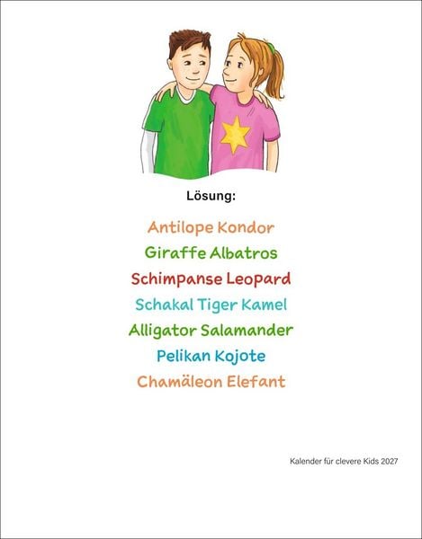 Produktbild: Kalender f&uuml;r clevere Kids Tagesabrei&szlig;kalender 2027