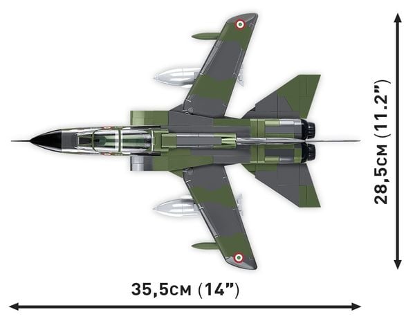 Produktbild: COBI Armed Forces 5894 - Panavia Tornado IDS, World War II, Bausatz 1:48, 483 Klemmbausteine, 2 Figuren