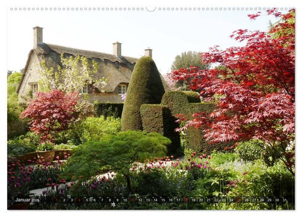 Produktbild: Schl&ouml;sser und G&auml;rten in England (Wandkalender 2026 DIN A2 quer), CALVENDO Monatskalender