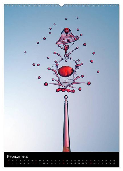 Produktbild: Experimentelle Fotografie Liquid Art (hochwertiger Premium Wandkalender 2026 DIN A2 hoch), Kunstdruck in Hochglanz