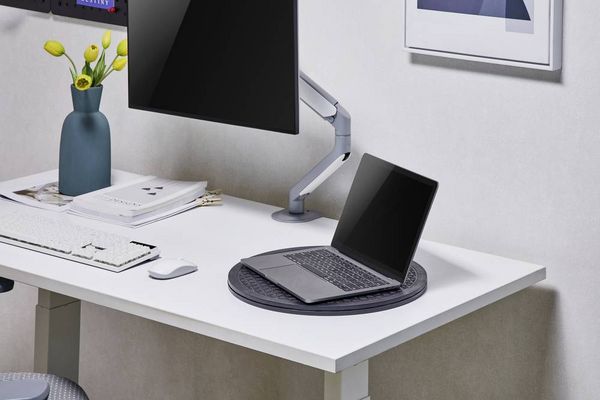 Produktbild: SpeaKa Professional SP-MT-200 Monitor-Drehteller 1 Display(s) 25,4 cm (10") - 68,6 cm (27") Schwarz Drehbar