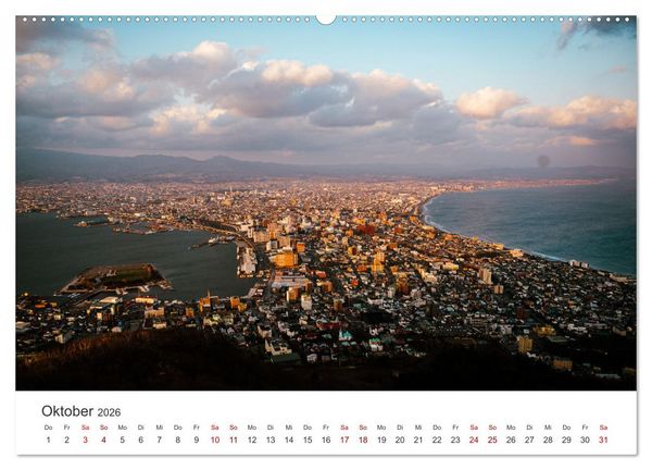 Produktbild: Japan - Zwischen Tempeln und Neonlicht (hochwertiger Premium Wandkalender 2026 DIN A2 quer), Kunstdruck in Hochglanz