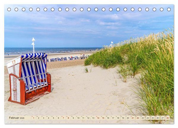 Produktbild: NORDERNEY - Meine Liebe zur Nordseeinsel (Tischkalender 2026 DIN A5 quer), CALVENDO Monatskalender