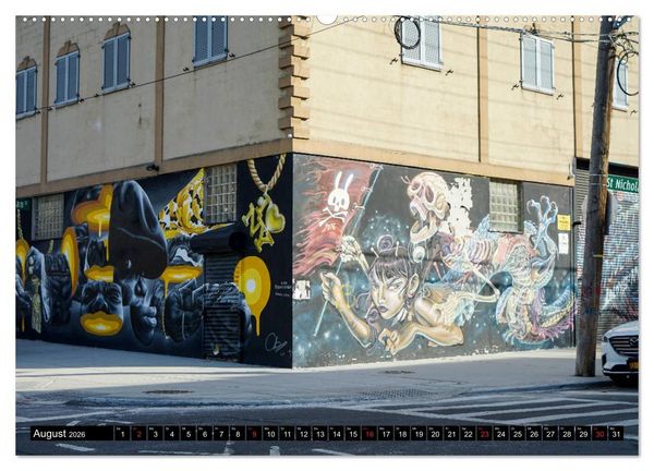 Produktbild: Bushwick Street Art (hochwertiger Premium Wandkalender 2026 DIN A2 quer), Kunstdruck in Hochglanz
