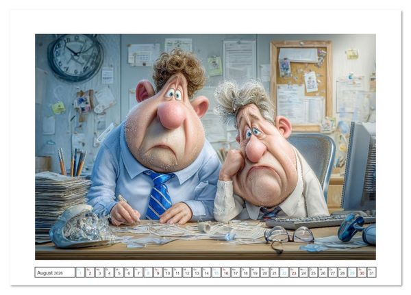 Produktbild: Pause ist, wenn der Drucker druckt (Tischkalender 2026 DIN A5 quer), CALVENDO Monatskalender