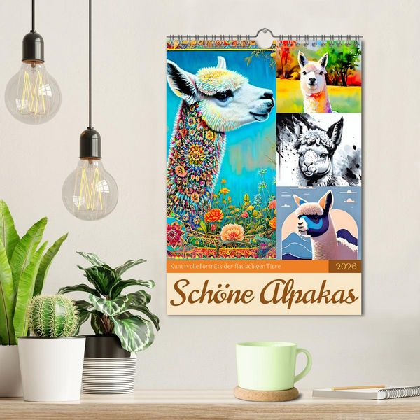 Produktbild: Sch&ouml;ne Alpakas (Wandkalender 2026 DIN A4 hoch), CALVENDO Monatskalender