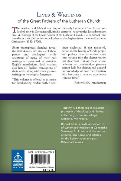 Produktbild: Lives and Writings of the Great Fathers of the Lutheran Church