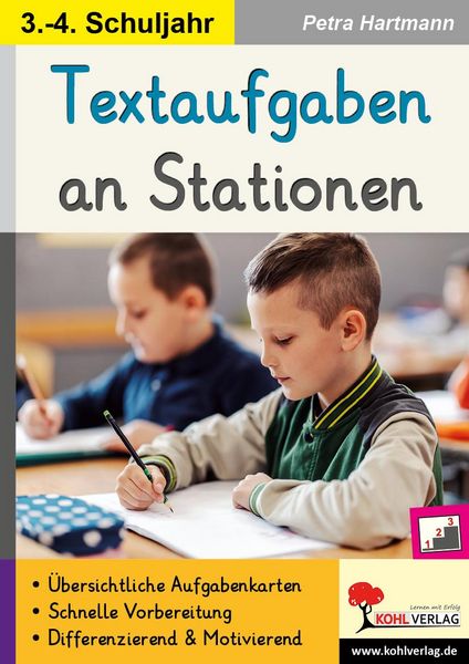 Produktbild: Textaufgaben an Stationen / Klasse 3-4
