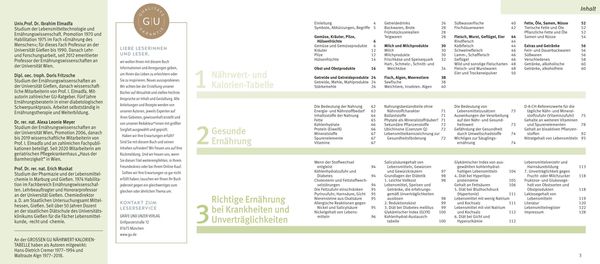 Produktbild: Die gro&szlig;e GU N&auml;hrwert-Kalorien-Tabelle 2024/25
