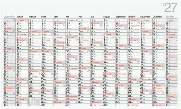 Produktbild: rido/id&eacute; 7033670007 Plakatkalender Mod. Office II 2027 1140&times;685 mm