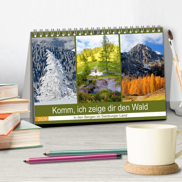 Produktbild: Komm, ich zeige dir den Wald (Tischkalender 2026 DIN A5 quer), CALVENDO Monatskalender