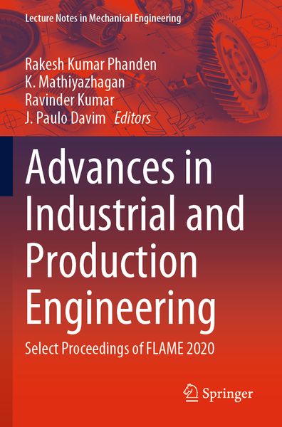 Produktbild: Advances in Industrial and Production Engineering