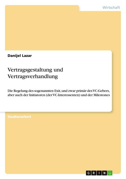 Produktbild: Vertragsgestaltung und Vertragsverhandlung