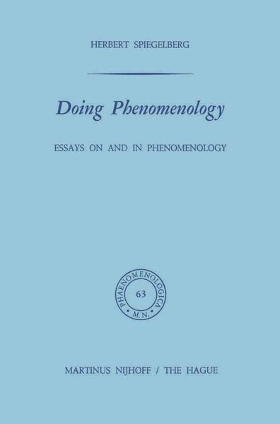 Produktbild: Doing Phenomenology