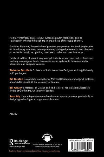 Produktbild: Auditory Interfaces
