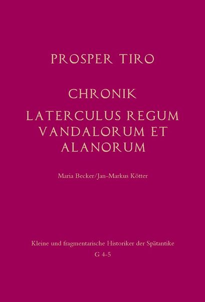 Produktbild: Chronik - Laterculus regum Vandalorum et Alanorum