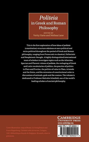 Produktbild: Politeia in Greek and Roman Philosophy