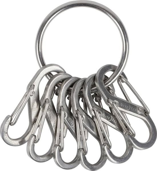 Produktbild: NITE Ize Schl&uuml;sselring NI-KRGS-11-R3 KeyRing 6 S-Biner Silber 1St.