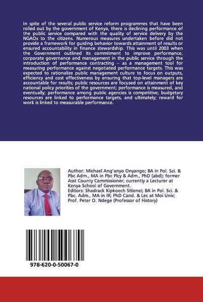 Produktbild: Performance contracting and service delivery