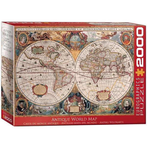 Produktbild: ANTIQUE WORLD MAP 2000PC PUZZL