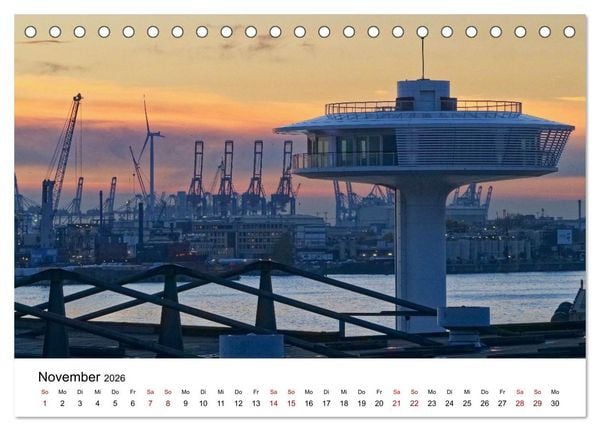 Produktbild: Hamburger Ansichten (Tischkalender 2026 DIN A5 quer), CALVENDO Monatskalender
