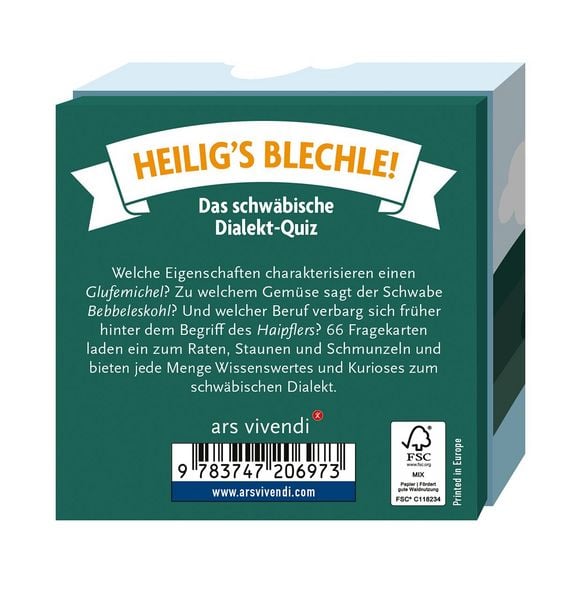 Produktbild: Heiligs Blechle! Schw&auml;bisches Dialekt-Quiz