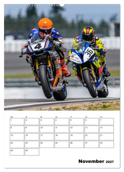 Produktbild: SuperBikes (Wandkalender 2027 DIN A2 hoch), CALVENDO Monatskalender
