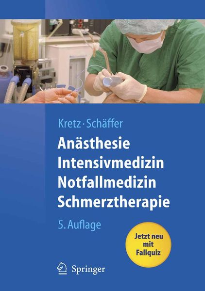 Produktbild: An&auml;sthesie, Intensivmedizin, Notfallmedizin, Schmerztherapie