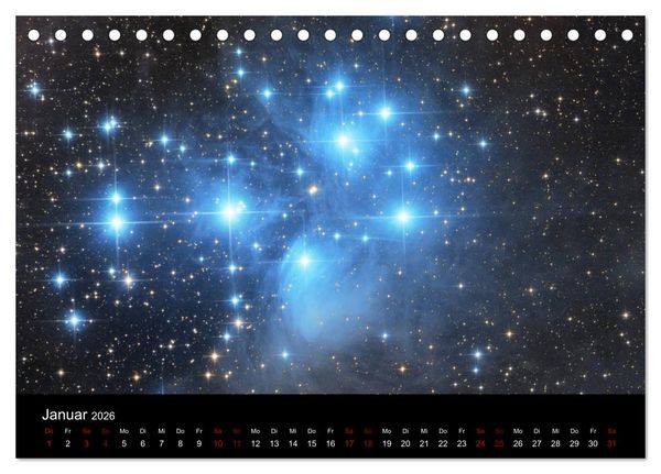 Produktbild: Beeindruckendes Universum (Tischkalender 2026 DIN A5 quer), CALVENDO Monatskalender