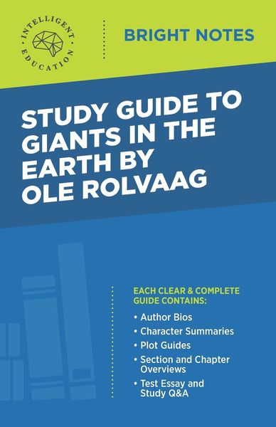 Produktbild: Study Guide to Giants in the Earth by Ole Rolvaag
