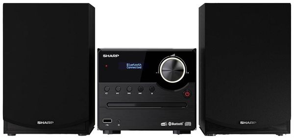 Produktbild: Sharp XL-B517D Stereoanlage Bluetooth&reg;, AUX, DAB+, USB, UKW, Inkl. Fernbedienung 45 W Schwarz, Holz