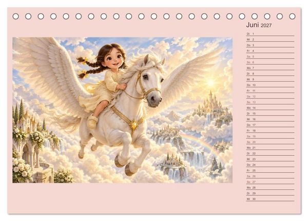 Produktbild: Mila und die Nacht der Fabelwesen (Tischkalender 2027 DIN A5 quer), CALVENDO Monatskalender