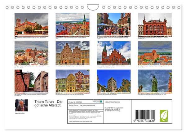 Produktbild: Thorn Torun - Die gotische Altstadt (Wandkalender 2026 DIN A4 quer), CALVENDO Monatskalender