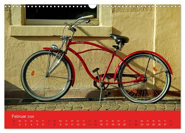 Produktbild: Mit dem Fahrrad durch 2026 (Wandkalender 2026 DIN A3 quer), CALVENDO Monatskalender