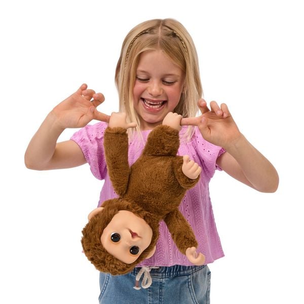 Produktbild: Little Live Pets My Baby Monkey: Interaktiver Spielzeugaffe Mango mit &uuml;ber 50 Ger&auml;uschen und Reaktionen