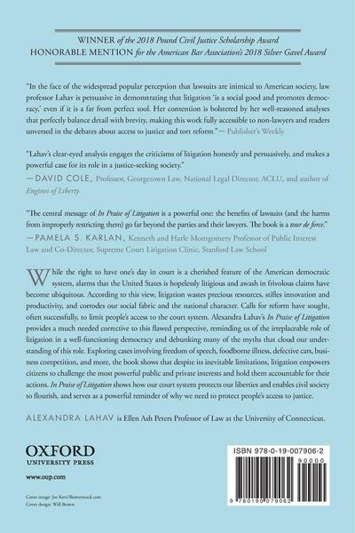 Produktbild: In Praise of Litigation