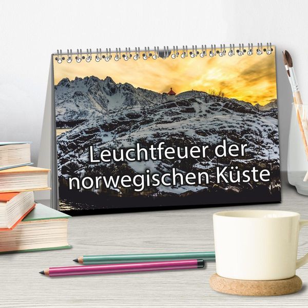 Produktbild: Leuchtfeuer der norwegischen K&uuml;ste (Tischkalender 2026 DIN A5 quer), CALVENDO Monatskalender