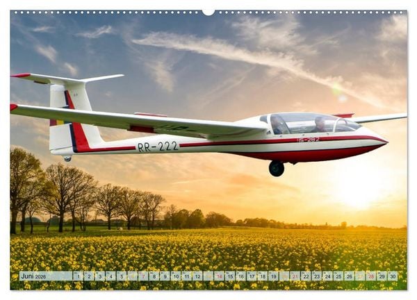 Produktbild: Segelflug, ein St&uuml;ck Freiheit (Wandkalender 2026 DIN A2 quer), CALVENDO Monatskalender